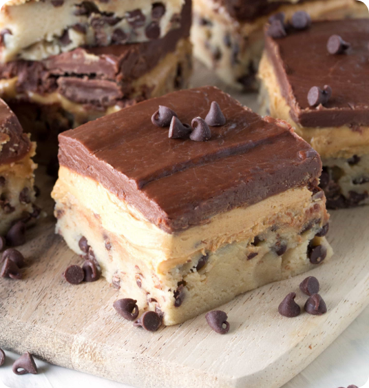 Chocolate Chip Cookie Dough Bars