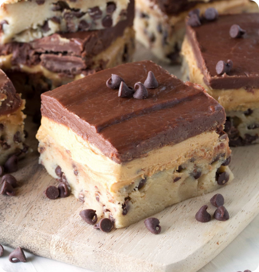 Chocolate Chip Cookie Dough Bars