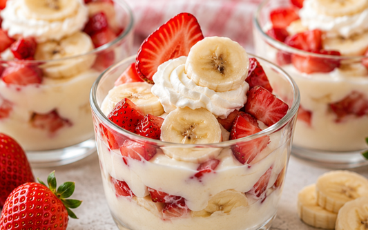 Strawberry-Banana Cream Pudding