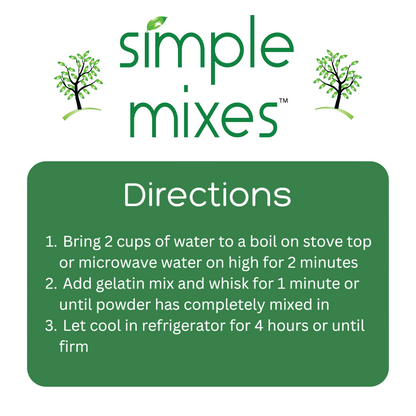 Simple Mixes Natural Gelatin Mix - Cherry, 3 Pack