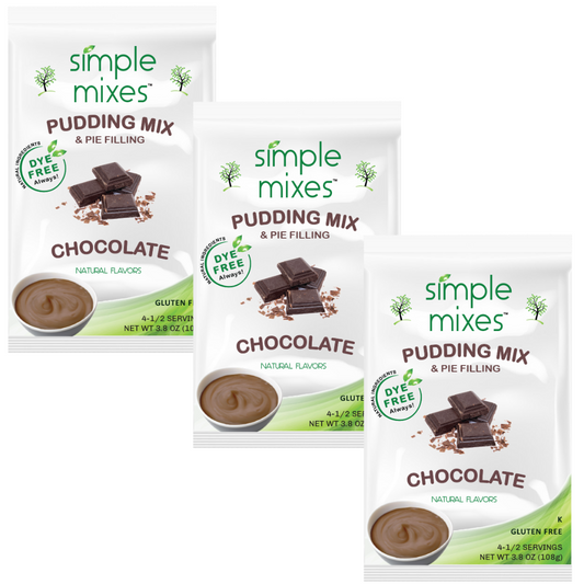 Simple Mixes Instant Pudding Mix - Chocolate, 3 Pack